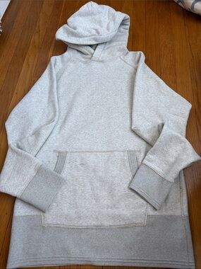 Classic Light Gray Men's Hooded Pullover Sweatshirt